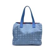 Pre-owned Leather chanel-bags Chanel Vintage , Blue , Dames