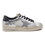 Stardan Sneakers Wit Zilver Zwart Golden Goose , Gray , Dames