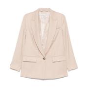 Stijlvolle Jas voor Vrouwen Peserico , Beige , Dames