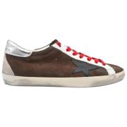 Superstar Dark Brown White Sneakers Golden Goose , Brown , Heren