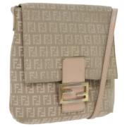 Pre-owned Canvas fendi-bags Fendi Vintage , Beige , Dames