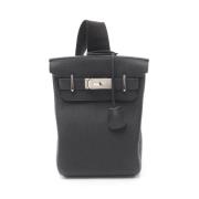 Pre-owned Leather crossbody-bags Hermès Vintage , Black , Dames