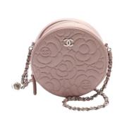 Pre-owned Leather chanel-bags Chanel Vintage , Pink , Dames