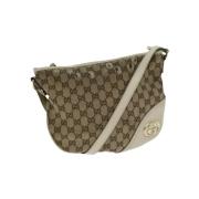 Pre-owned Canvas gucci-bags Gucci Vintage , Beige , Dames