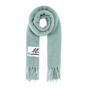 Alpaca Blend Sage Green Scarf Marni , Green , Heren