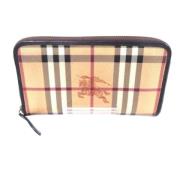 Pre-owned Canvas wallets Burberry Vintage , Brown , Dames