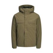 Groene rits capuchonjas Jack & Jones , Green , Heren