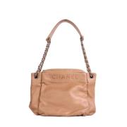 Pre-owned Leather chanel-bags Chanel Vintage , Brown , Dames