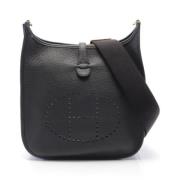 Pre-owned Leather shoulder-bags Hermès Vintage , Black , Dames