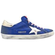 Blauw en wit Superstar sneakers Golden Goose , Blue , Heren