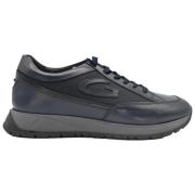 Blauwe Lage Top Sneakers Alberto Guardiani , Gray , Heren