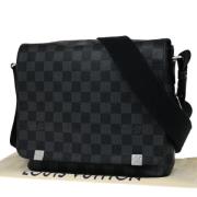 Pre-owned Canvas shoulder-bags Louis Vuitton Vintage , Black , Dames