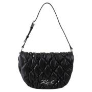 K/Signature Quilt Flap SHB Karl Lagerfeld , Black , Dames