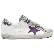 Superstar Violet Star Python Sneakers Golden Goose , White , Dames