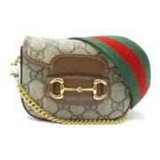 Pre-owned Leather gucci-bags Gucci Vintage , Brown , Dames