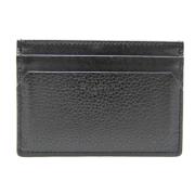 Pre-owned Leather wallets Bvlgari Vintage , Black , Heren