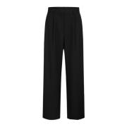 Elegante Zwarte Broek met Klassieke Afwerking Heartmade , Black , Dame...