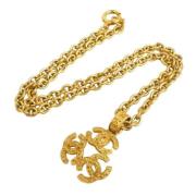 Pre-owned Metal chanel-jewelry Chanel Vintage , Yellow , Dames