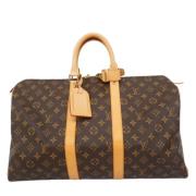 Pre-owned Canvas handbags Louis Vuitton Vintage , Brown , Dames