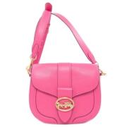 Pre-owned Leather shoulder-bags Coach Pre-owned , Pink , Dames