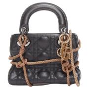 Pre-owned Leather dior-bags Dior Vintage , Black , Dames