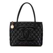 Pre-owned Leather chanel-bags Chanel Vintage , Black , Dames