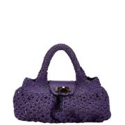 Pre-owned Fabric handbags Salvatore Ferragamo Pre-owned , Purple , Dam...