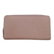 Pre-owned Leather wallets Louis Vuitton Vintage , Beige , Dames