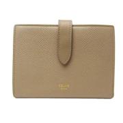 Pre-owned Leather wallets Celine Vintage , Beige , Dames