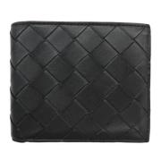 Pre-owned Leather wallets Bottega Veneta Vintage , Black , Heren