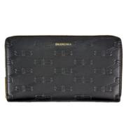 Pre-owned Leather wallets Balenciaga Vintage , Black , Dames