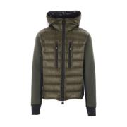 Militair Groene Winterjas Moncler , Green , Heren