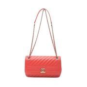 Pre-owned Leather chanel-bags Chanel Vintage , Red , Dames