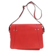 Pre-owned Leather shoulder-bags Bvlgari Vintage , Red , Dames