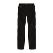 Zwarte Katoenmix Straight Leg Jeans Versace Jeans Couture , Black , He...