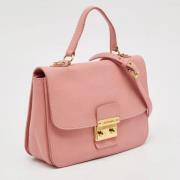 Pre-owned Leather handbags Miu Miu Pre-owned , Pink , Dames