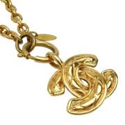 Pre-owned Metal chanel-jewelry Chanel Vintage , Yellow , Dames