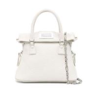 Klassieke Micro Schoudertas in Wit Maison Margiela , White , Dames