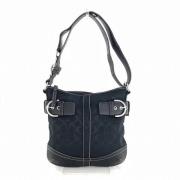 Pre-owned Canvas shoulder-bags Coach Pre-owned , Black , Dames