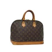 Pre-owned Canvas handbags Louis Vuitton Vintage , Brown , Dames