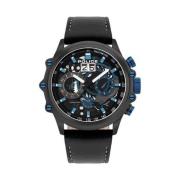 Zwarte Heren Chronograaf Horloge Police , Black , Heren