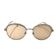 Pre-owned Metal sunglasses Chanel Vintage , Gray , Dames