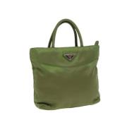 Pre-owned Nylon handbags Prada Vintage , Green , Dames