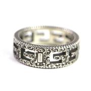 Pre-owned Metal rings Gucci Vintage , Gray , Dames