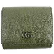 Pre-owned Leather wallets Gucci Vintage , Green , Heren