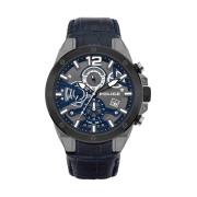 Zwarte Herenmode Horloge Police , Black , Heren