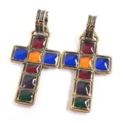 Pre-owned Fabric earrings Gucci Vintage , Multicolor , Dames