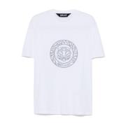 Witte Tijgerhoofd Logo T-shirt Just Cavalli , White , Heren