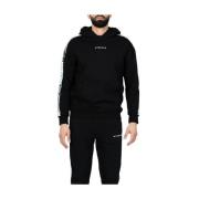 Contrast Taping Hoodie in Zwart My Brand , Black , Heren