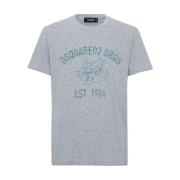 Grijze T-shirts en Polos Dsquared2 , Gray , Heren